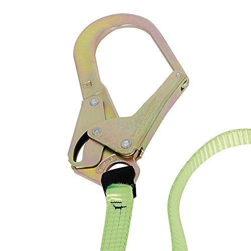 PeakWorks CSA 6' (1.8 m) Shock Pack - Snap & Form Hooks - Twin Leg 100% Tie Off - E4 Shock Absorbing Fall Arrest Lanyard Connector, 1" Webbing, V8104226 - Fall Protection - Proindustrialequipment