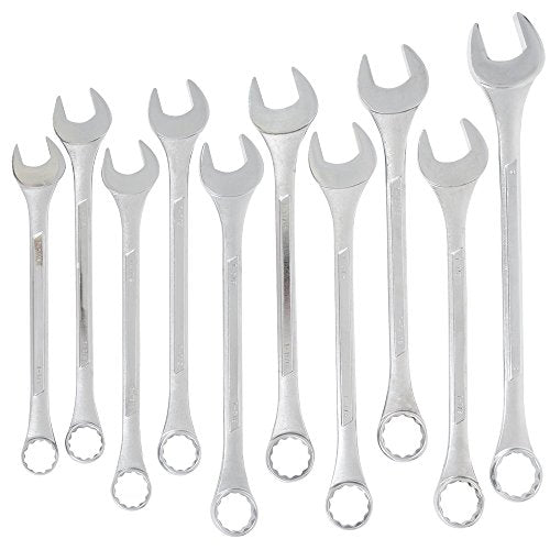 ITC Professional 10-Piece Jumbo S.A.E. Combination Wrench Set, 20202 - Wrenches - Proindustrialequipment