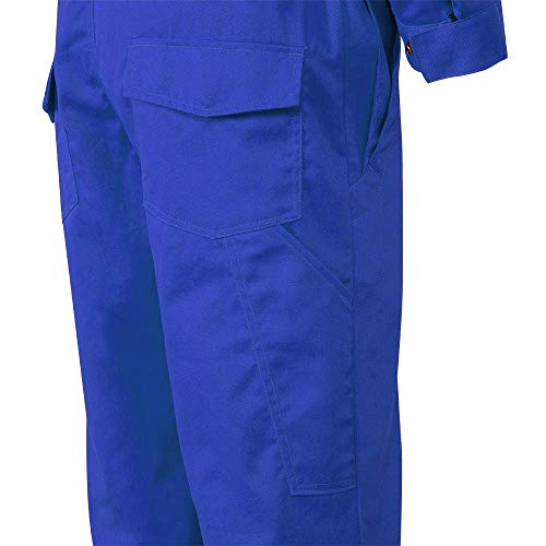 Pioneer Easy Boot Access CSA UL ARC 2 Flame Resistant Work Coverall, Lightweight Hi Vis Premium Cotton Nylon, Royal, 52, V2540510-52 - Clothing - Proindustrialequipment