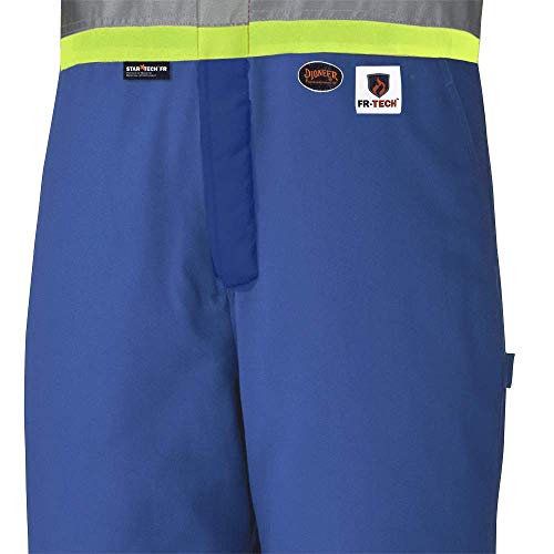Pioneer ARC 4 FR CSA Insulated Overall Bib Work Pants,7 Pockets, Reflective Stripe, RoyalBlue, M, V2560311-M - Clothing - Proindustrialequipment