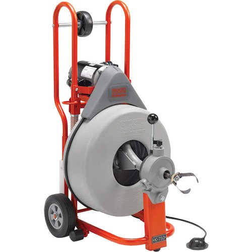 Ridgid 41977 K-750-SE Drum Machine Kit with Auto Feed for Drain/Sewer Lines - Plumbing Tools - Proindustrialequipment