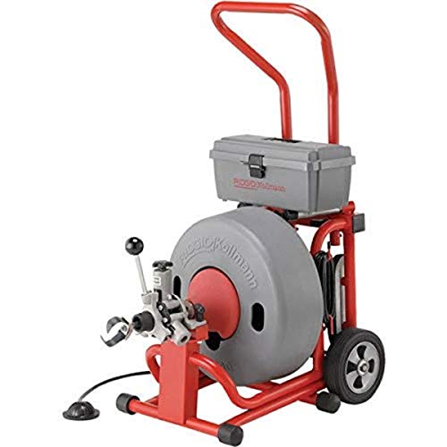 RIDGID 93557 K-6200 Drum Machine with 5/8 Inch Solid Core Cable and AUTOFEED Control, Drain Cleaner Machine and Drain Cleaning Snake - Plumbing Tools - Proindustrialequipment