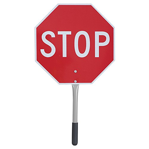 Pioneer V6020540-O/S 16” Stop/Slow Traffic Paddle Sign, Lightweight Red/Yellow, 40,6 cm - Work Site and Traffic Safety - Proindustrialequipment