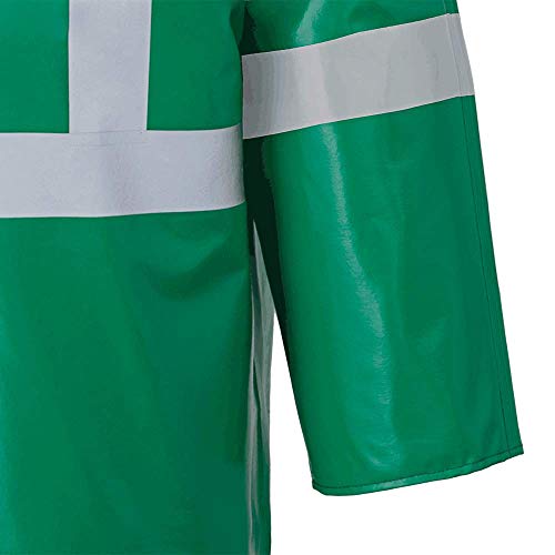 Pioneer V2241940-XS Chemical Resistant FR Reflective Safety Jacket - Waterproof, Green XS - Clothing - Proindustrialequipment