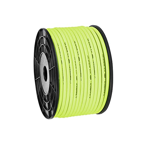 Flexzilla Pro Air Hose, Bulk Plastic Spool, 1/4" X 250', Heavy Duty, Lightweight, Hybrid, ZillaGreen-HFZ14250YW