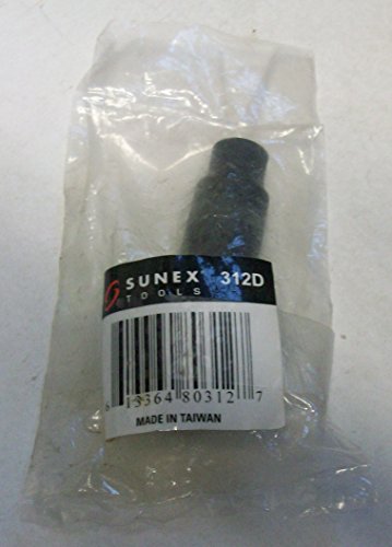 Sunex 312d Dado de impacto profundo de 3/8 pulgadas con accionamiento de 3/8 pulgadas