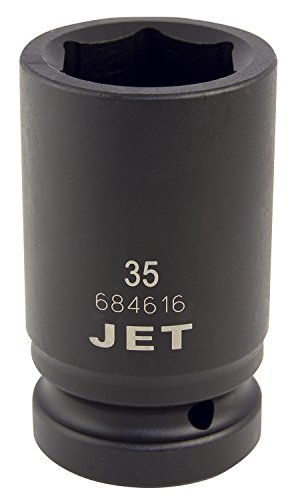 Jet 684614-1-Inch Drive, 33mm, Regular, 6 Point, Metric Impact Budd Wheel Socket - Sockets and Tools Set - Proindustrialequipment