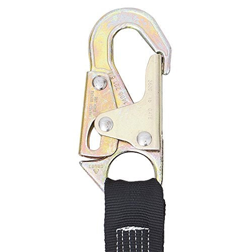 PeakWorks CSA Fall Arrest Kit - 6' POY Shock Absorbing Lanyard With 2 Double Locking Snap hooks And 5-Point Adjustable Safety Harness , V8253076 - Fall Protection - Proindustrialequipment