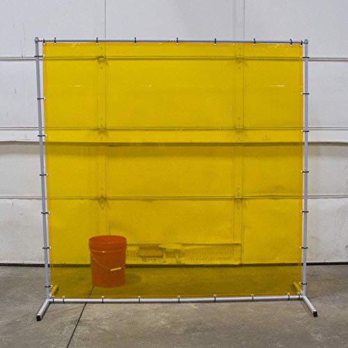 Sellstrom S97336 Welding Curtain with Frame - 6'x6' - Yellow - Other Protection - Proindustrialequipment