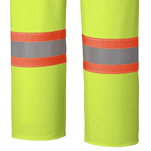 Pioneer Waterproof FR Chemical Resistant Strech Overall Bib Work Pants, Lightweight, Yellow-Green, 2XL, V3520260-2XL - Clothing - Proindustrialequipment