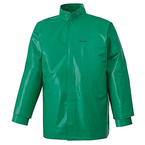 Pioneer V2240640-2XL Chemical Resistant FR Safety Jacket, Waterproof, Green, 2XL - Clothing - Proindustrialequipment