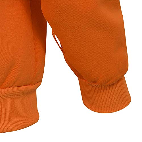 Pioneer V1060350-M High Visibility Safety Hoodie, Polyester Fleece, Orange, M - Clothing - Proindustrialequipment