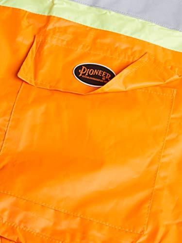 Pioneer V1080250-2XL Heavy-Duty High Visibility Jacket and Pants Combo, Orange, 2XL - Clothing - Proindustrialequipment