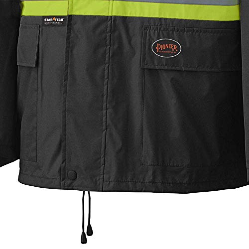 Pioneer V1080170-S Waterproof Lightweight Jacket and Pants Combo, Rainsuit, Black, S - Clothing - Proindustrialequipment