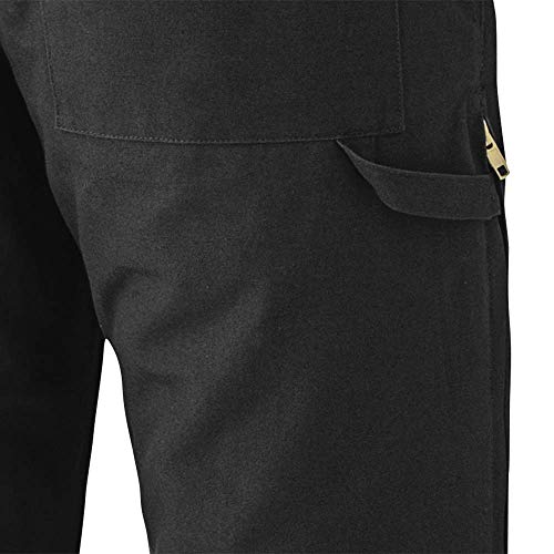 Pioneer Winter Heavy-Duty High Visibility Insulated Work Coverall, Quilted Cotton Duck Canvas, Hip-to-Ankle Zipper, Black, 2XL, V206097A-2XL - Clothing - Proindustrialequipment