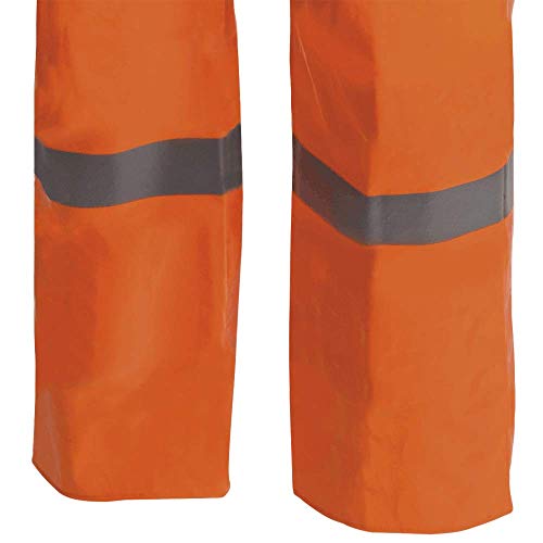 Pioneer PVC Coated Nomex/Kevlar FR/ARC Rated Overall Bib Work Pants, Adjustable, Orange, 2XL, V2448450-2XL - Clothing - Proindustrialequipment