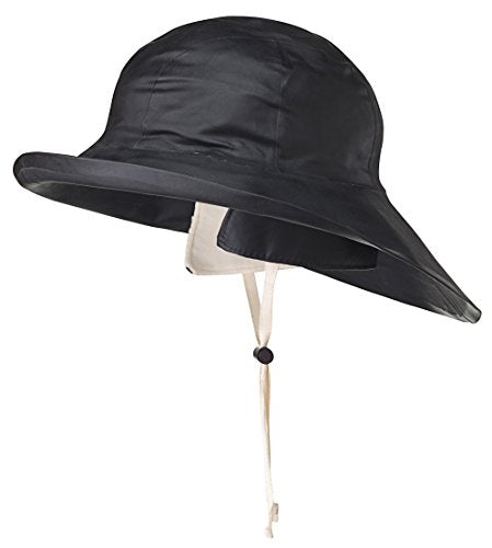 Pioneer V3035070-L Heavy-Duty Premium Sou’Wester Rain Hat, Dry King® Fully Cotton Lined Black, L - Clothing - Proindustrialequipment