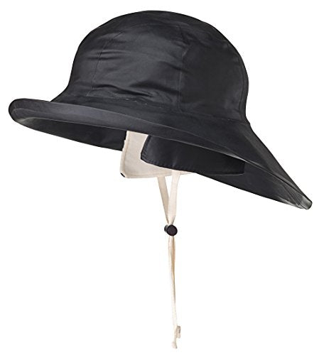 Pioneer V3035070-XL Heavy-Duty Premium Sou’Wester Rain Hat, Dry King® Fully Cotton Lined Black, XL - Clothing - Proindustrialequipment