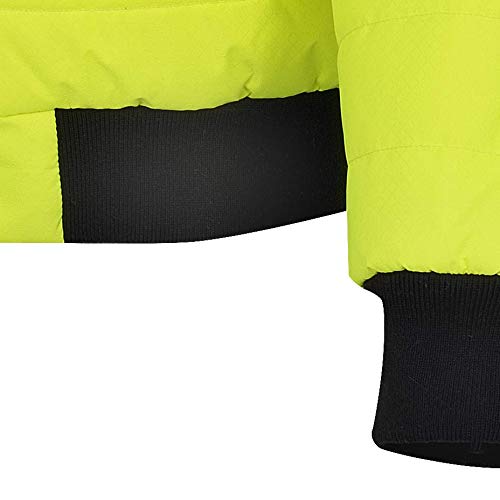 Pioneer V1170260-2XL Hi-Viz Puffy Jacket, Hi-Viz Yellow/Green, 2XL - Clothing - Proindustrialequipment