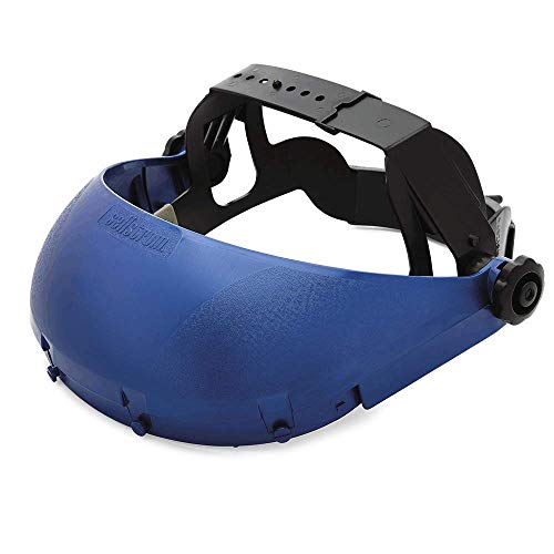 Sellstrom S39100 Replacement Blue Plastic Crown & Ratchet Headgear Only. Clear Shield Not Included - Eye Protection - Proindustrialequipment