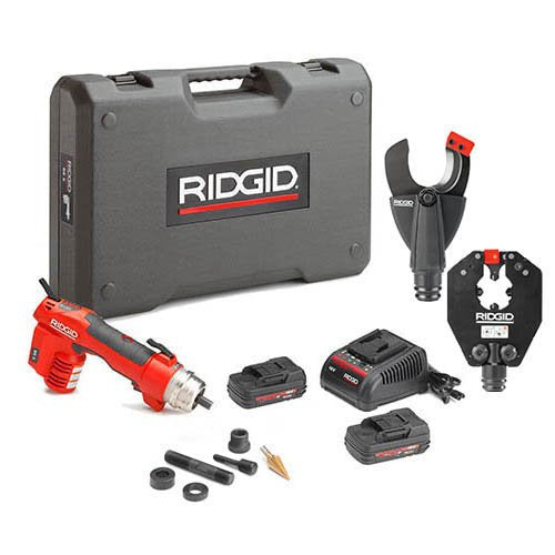 Ridgid 52098 RE 6 Electrical Tool Kit with SC-60C Scissor Cutter Head and 4P-6 4PIN Die Less Crimp Head - Plumbing Tools - Proindustrialequipment