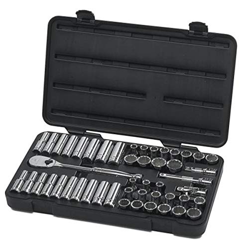 GearWrench 80701 Jeu de douilles 12 pans à entraînement 1/2 pouce, 49 pièces