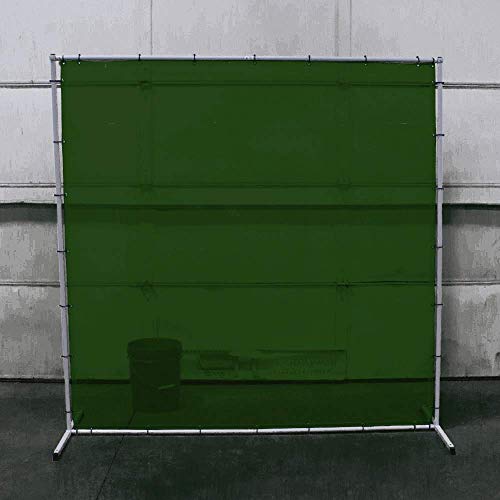 Sellstrom S97342 Welding Curtain with Frame - 6'x6' - Green - Other Protection - Proindustrialequipment