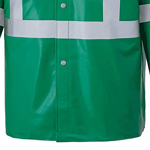 Pioneer V2241940-XS Chemical Resistant FR Reflective Safety Jacket - Waterproof, Green XS - Clothing - Proindustrialequipment