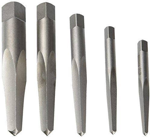 Irwin 53635 Assortiment de 5 extracteurs de vis droits pour retirer les vis et boulons de 3/16" à 5/8" et de 5 mm à 16 mm