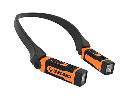 EZRED NK15-OR ANYWEAR Rechargeable Neck Light for Hands-Free Lighting, Orange