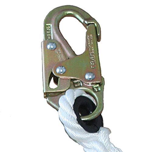 PeakWorks 4' (1.2 m) - Snap & Form Hooks - Fall Arrest Restraint Lanyard Connector, 5/8" (16 mm) Rope, V8151204 - Fall Protection - Proindustrialequipment