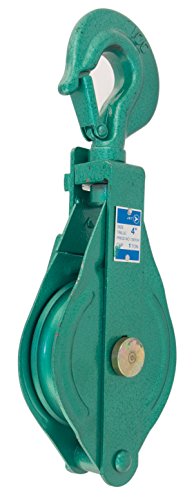 Jet 130204-4" Double Sheave Painted Snatch Block - Clamps and Trolleys - Proindustrialequipment