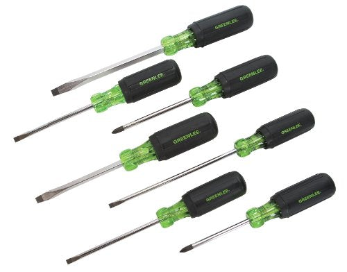 Tempo Greenlee 0153-02C Screwdriver Set, 7-Piece - Screw Drivers and Sets - Proindustrialequipment