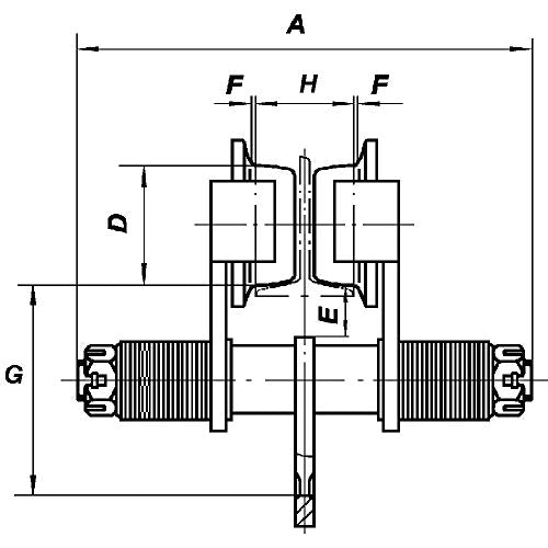 Jet 120252-1 Ton Sbt Series Manual Trolley-Heavy Duty - Clamps and Trolleys - Proindustrialequipment