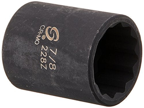 Sunex 228z Dado de impacto de 12 puntos con accionamiento de 1/2" y 7/8"