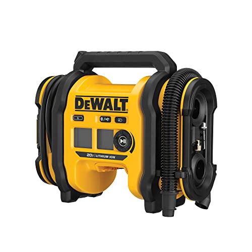 DEWALT 20V MAX* Cordless Tire Inflator, Tool Only (DCC020IB)