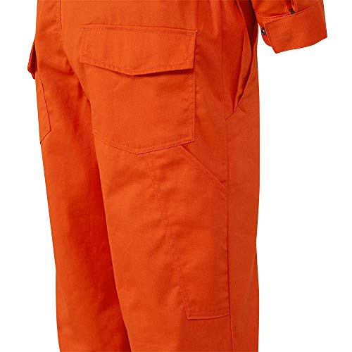 Pioneer Easy Boot Access CSA UL ARC 2 Flame Resistant Work Coverall, Lightweight Hi Vis Premium Cotton Nylon, Royal, 38, V2540510-38 - Clothing - Proindustrialequipment