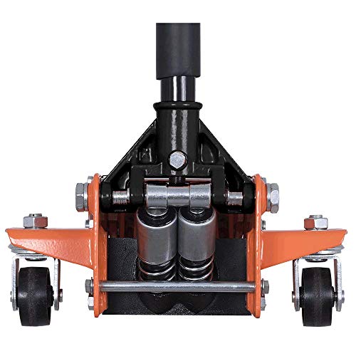 Strongarm Professional Heavy-Duty Double Pump Hydraulic 3.5 Ton Floor/Garage Service Jack - Swivel Casters, 30407 - Proindustrialequipment