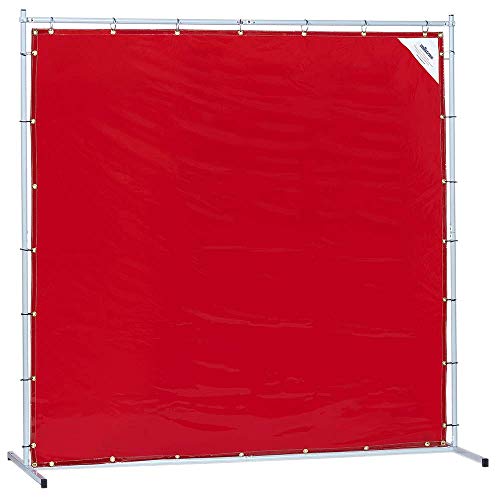 Sellstrom S97330 Welding Curtain with Frame - 6'x6' - Red - Other Protection - Proindustrialequipment