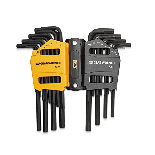 GEARWRENCH 26 Piece Long Arm SAE/Metric Hex Key Set - 83504