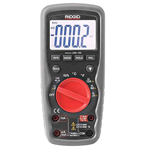 RIDGID DM-100 Micro Digital Multimeter 37423 - Plumbing Tools - Proindustrialequipment