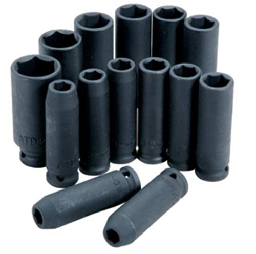 ATD Tools 4301 6-Point 14-Piece Metric Deep Impact Socket Set