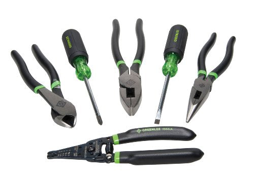 Greenlee 0159-36 Hand Tool Kit, 6-Piece - Crimpers - Proindustrialequipment