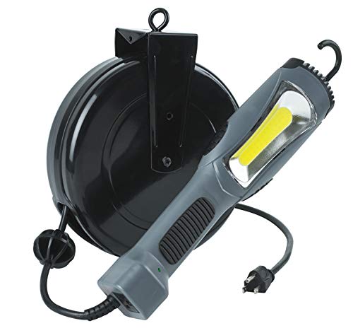 Super Bright 1300 Lumen Retractable COB LED Cord Reel Task Light Alert Stamping 5030AM - Proindustrialequipment