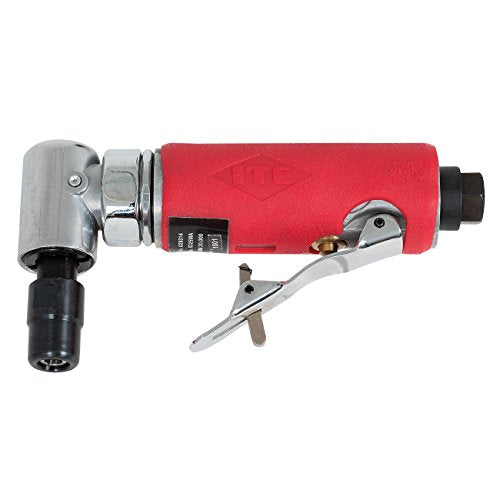 ITC Professional 1/4" 90-Degree Mini Angle Head Air Die Grinder, Pneumatic Mechanic's Tool, 28314 - Grinders - Proindustrialequipment