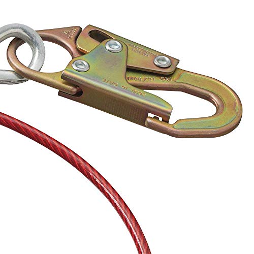 PeakWorks V8208406-6' (1.8 m) Cable Anchor Sling - 1/4" PVC Coated Galvanized Cable - Fall Protection - Proindustrialequipment