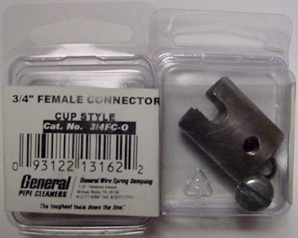 General Drain Cleaner Female Connector 3/4" Cup Type, Weld On Connector #130625 - General Tools - Proindustrialequipment