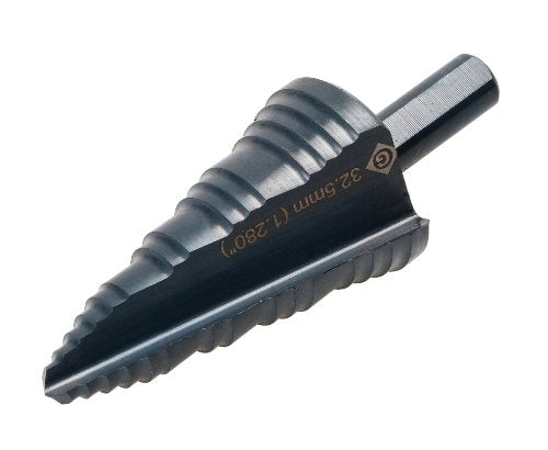 Tempo Greenlee 36022 Kwik Stepper Multi-Hole Step Bit ISO-16 to ISO-32, Hole Sizes from ISO-16 Through ISO-32 - Drilling - Proindustrialequipment