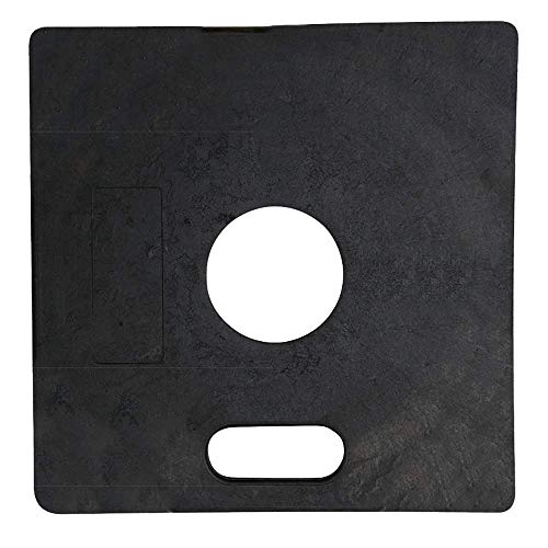 Pioneer V6220970-O/S Square Delineator Base, Black, O/S - Work Site and Traffic Safety - Proindustrialequipment