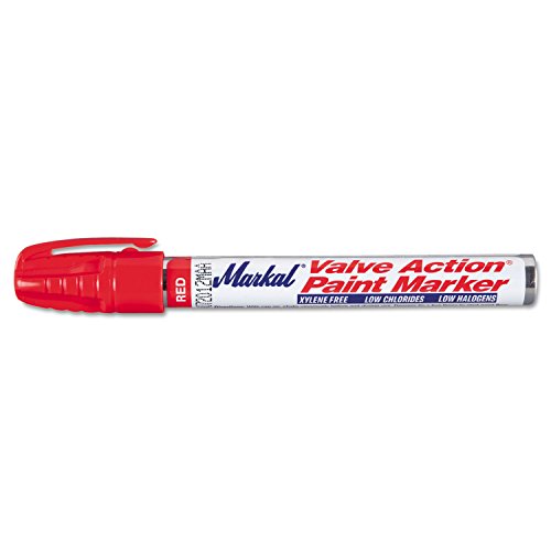 Markal 434-96822 Valve Action Paint Marker Red